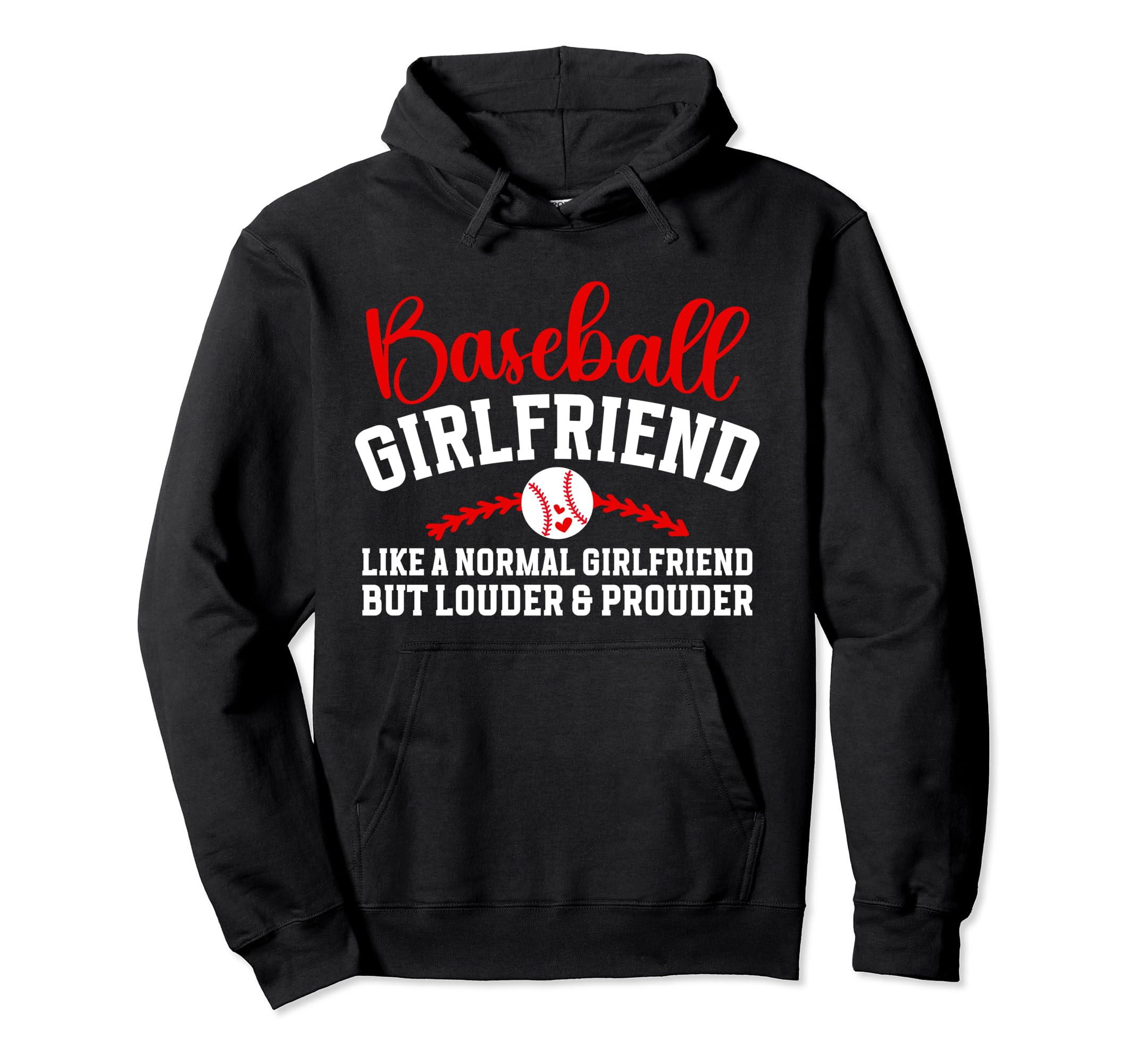 Baseball Girlfriend Funny Girlfriend Hoodie - Trendy Graphic Men Women - T-Shirt, Sweatshirt, Hoodie