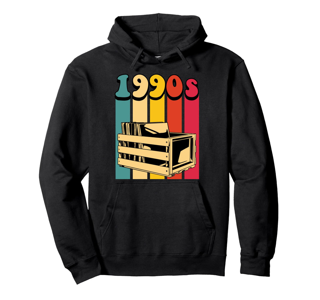 1990S Vinyl Records Back To 90S Hoodie - Casual Everyday Wear Men Women - T-Shirt, Sweatshirt, Hoodie