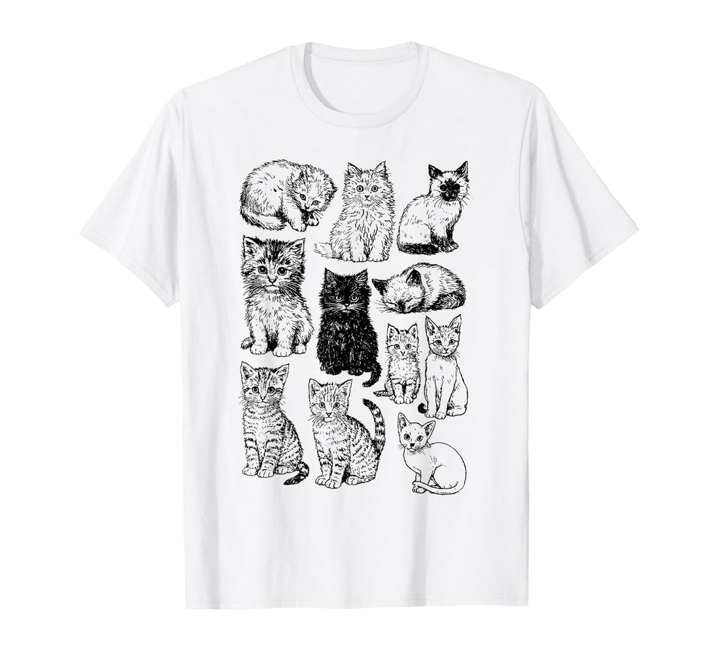 90S Tattoo Cat Kitten Y2K Aesthetic Cat T-Shirt - Custom Art Print Unisex - T-Shirt, Sweatshirt, Hoodie