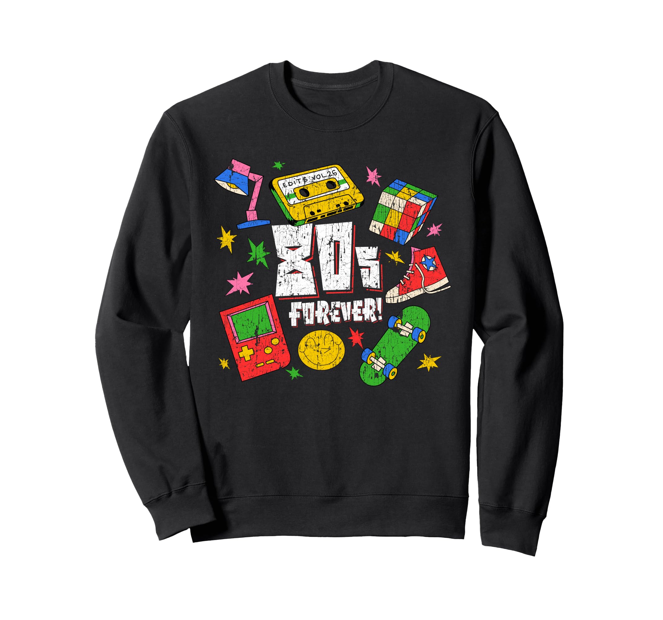 80S Lover Cassette Tape Novelty Sweatshirt - Custom Art Print for Adults - T-Shirt, Sweatshirt, Hoodie