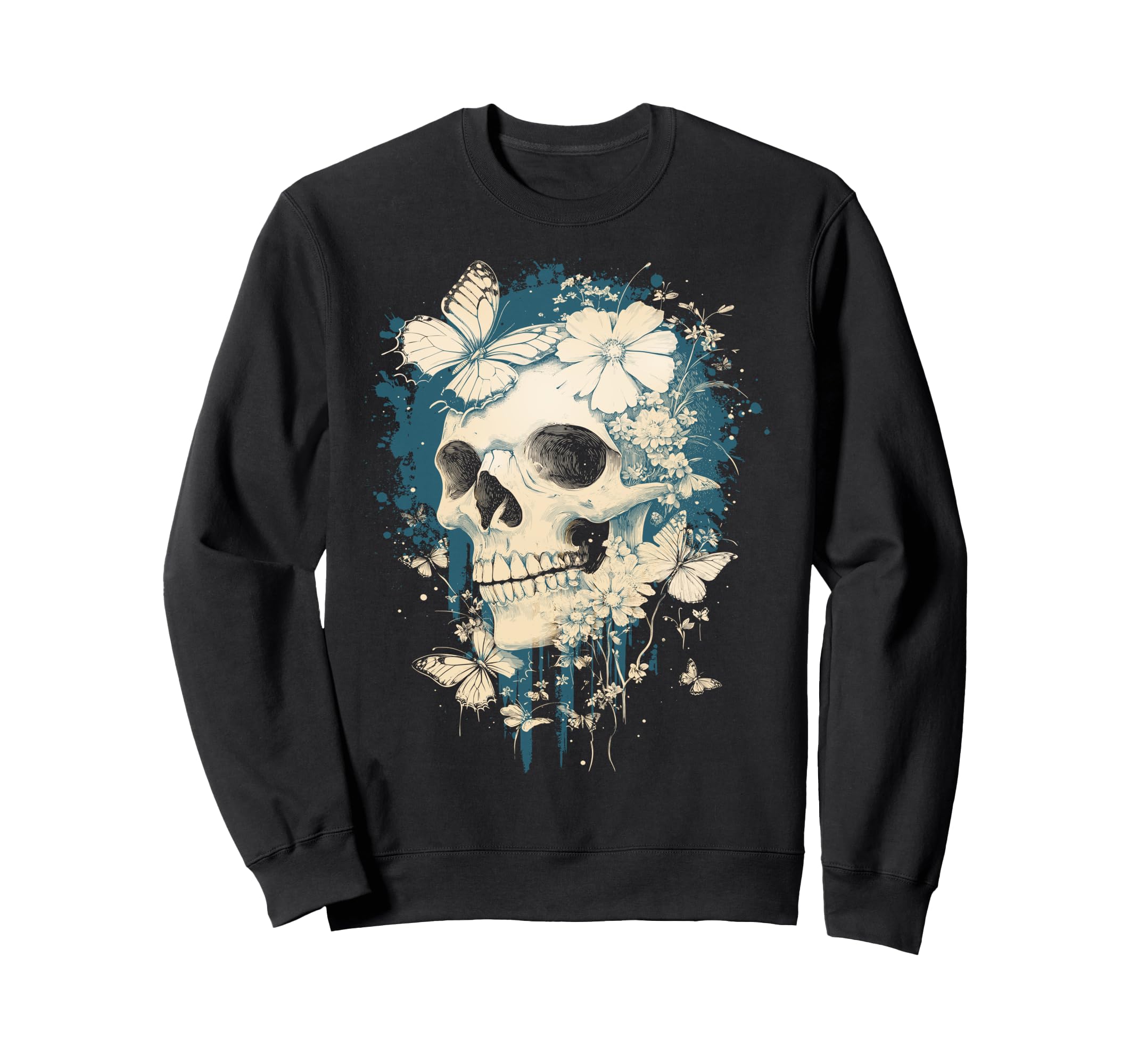 Fairy Grunge Skulls Dainty Sweatshirt - Casual Everyday Wear for Adults - T-Shirt, Sweatshirt, Hoodie