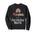 Nana Birthday Boho Rainbow Party Sweatshirt - Minimalist Print Unisex - T-Shirt, Sweatshirt, Hoodie