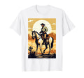 Cowboy Rodeo Horse Riding Usa Cowboy T-Shirt - Aesthetic Graphic Unisex - T-Shirt, Sweatshirt, Hoodie