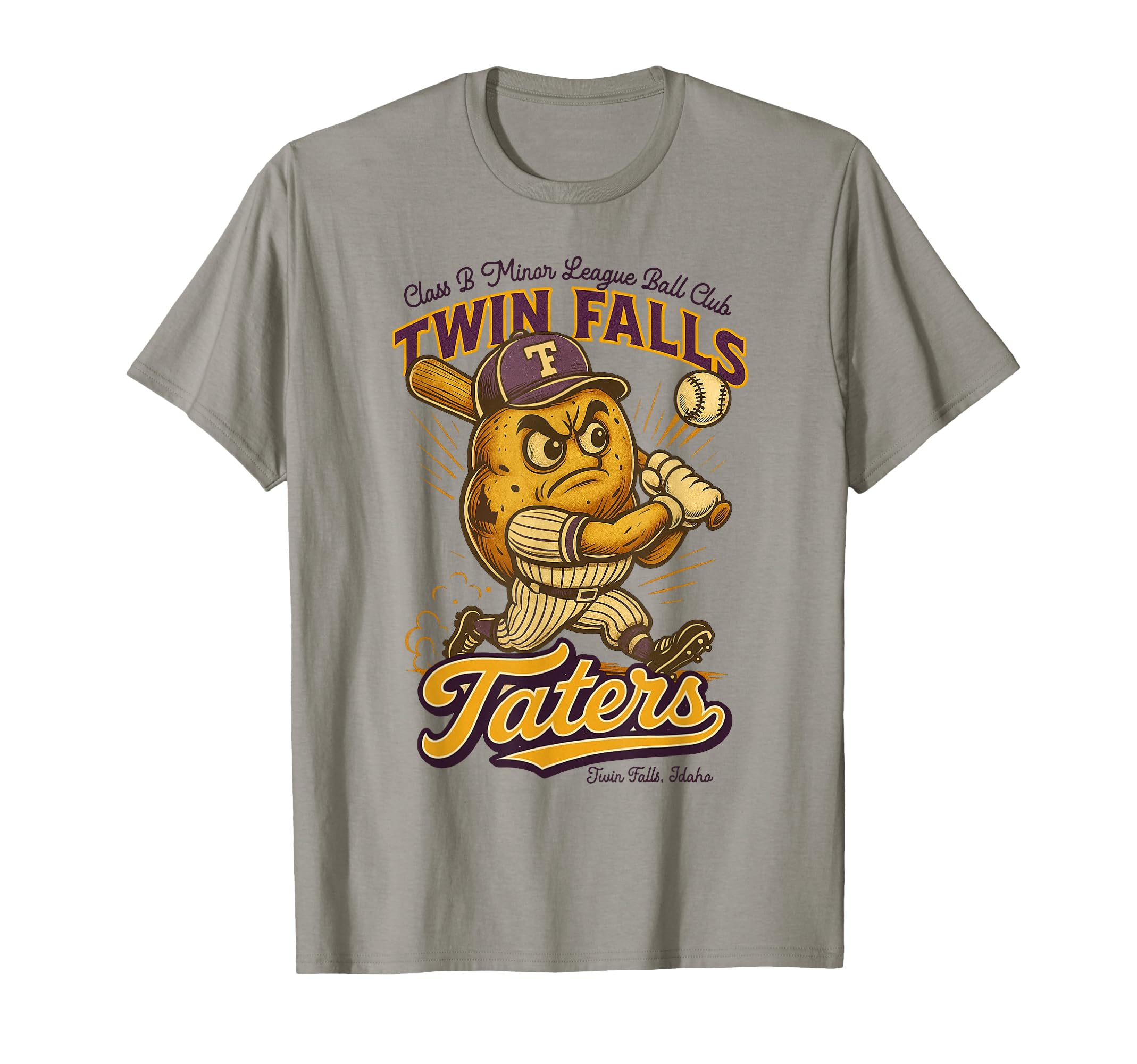 Twin Falls Taters Minor League T-Shirt - Trendy Graphic for Adults - T-Shirt, Sweatshirt, Hoodie