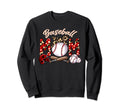 Baseball Helmet Baseball Bat Glove Sweatshirt - Custom Art Print Men Women - T-Shirt, Sweatshirt, Hoodie