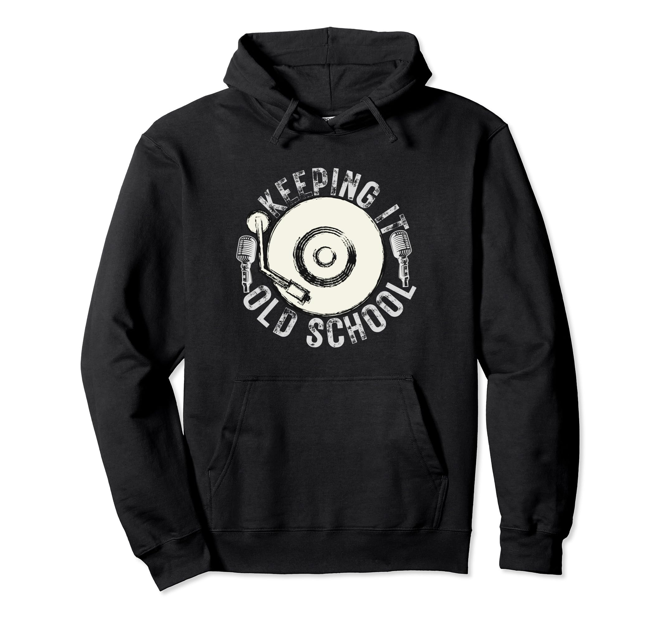 Keeping It Old School Hip Hop 80S 90S Hoodie - Fun Novelty Design Men Women - T-Shirt, Sweatshirt, Hoodie