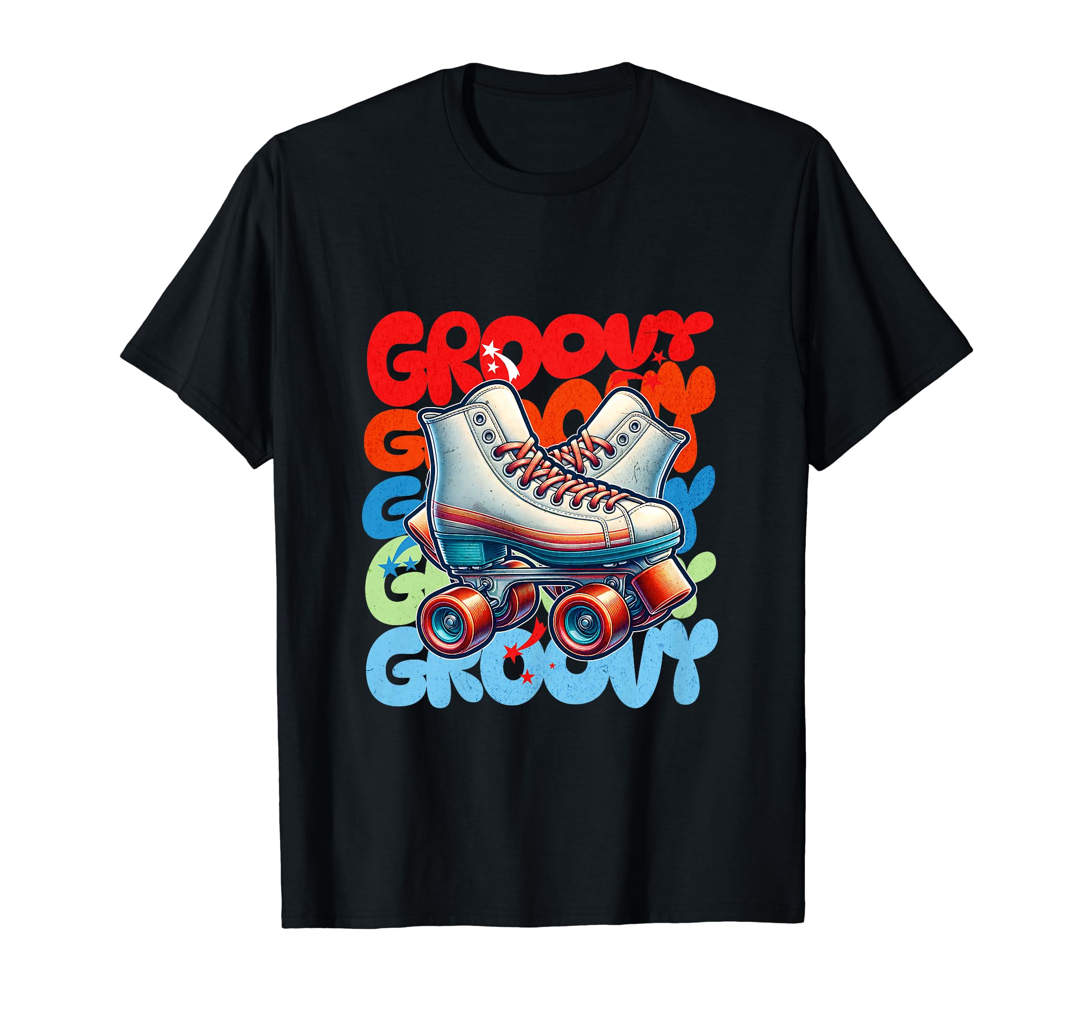 Groovy Roller Skating 70S Funky T-Shirt - Fun Novelty Design Unisex - T-Shirt, Sweatshirt, Hoodie