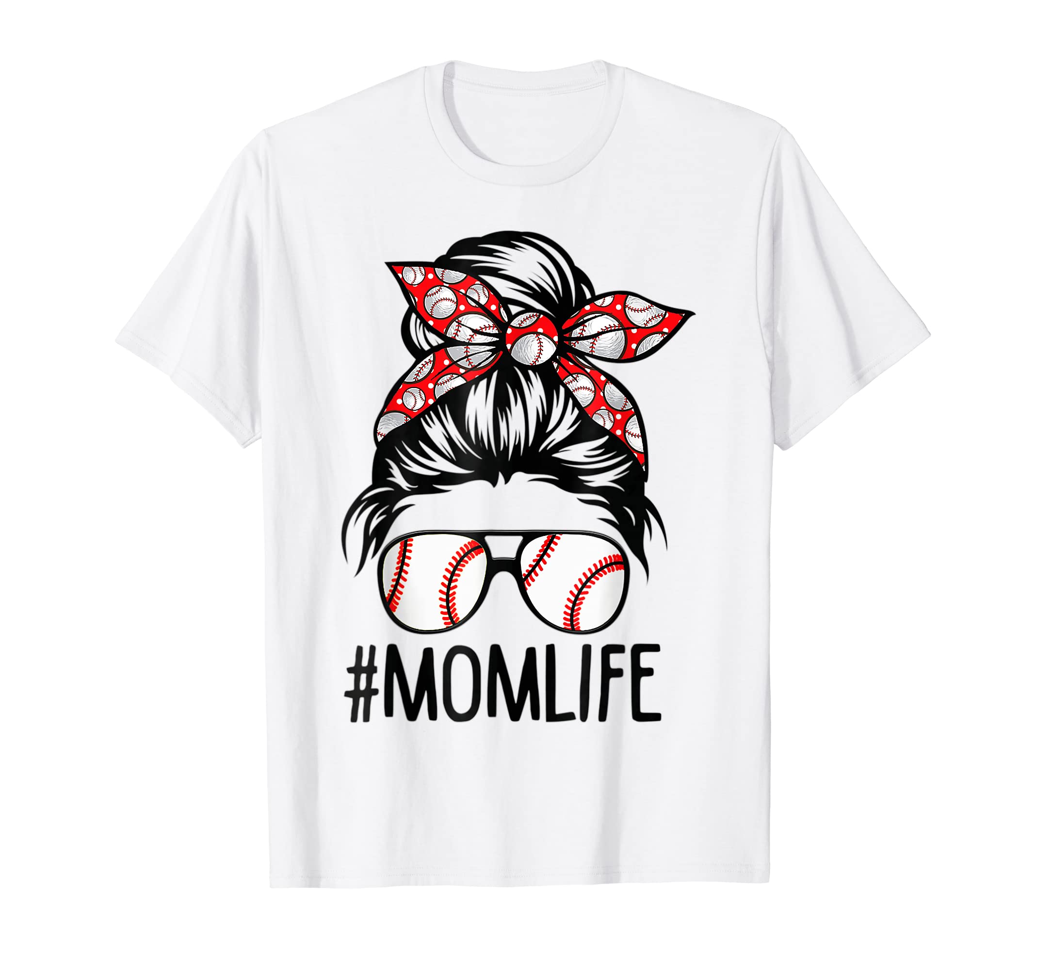 Mom Life Softball Baseball Mothers Day T-Shirt - Aesthetic Graphic Unisex - T-Shirt, Sweatshirt, Hoodie