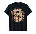 Leopard Kick Dust Up Cowboy Country T-Shirt - Novelty Apparel Men Women - T-Shirt, Sweatshirt, Hoodie