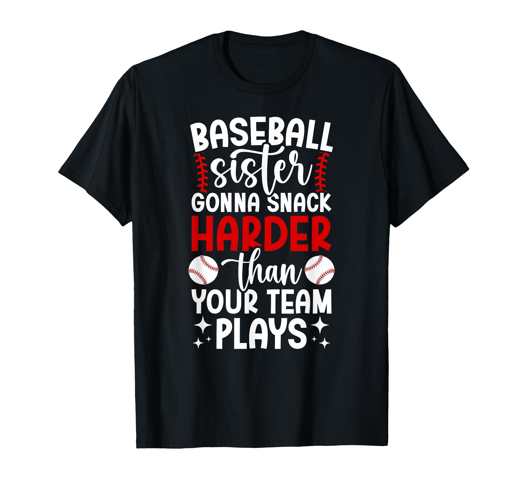 Funny Baseball Sister Baseball T-Shirt - Aesthetic Graphic Men Women - T-Shirt, Sweatshirt, Hoodie