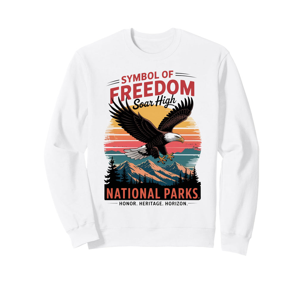 Patriotic American Usa Eagle Sweatshirt - Fun Novelty Design Unisex - T-Shirt, Sweatshirt, Hoodie