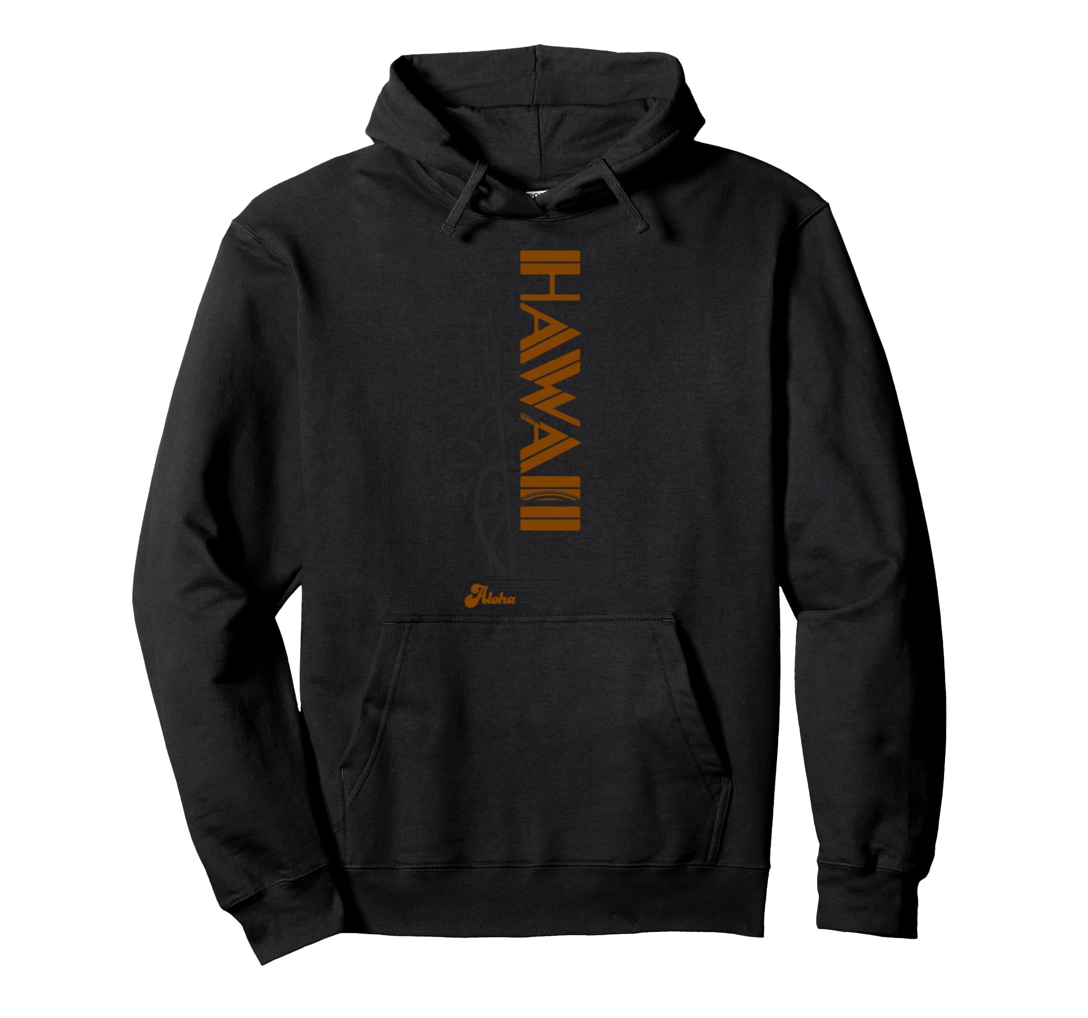 Hawaii 70S Palm Trees Tourist Souvenir Hoodie - Minimalist Print Men Women - T-Shirt, Sweatshirt, Hoodie
