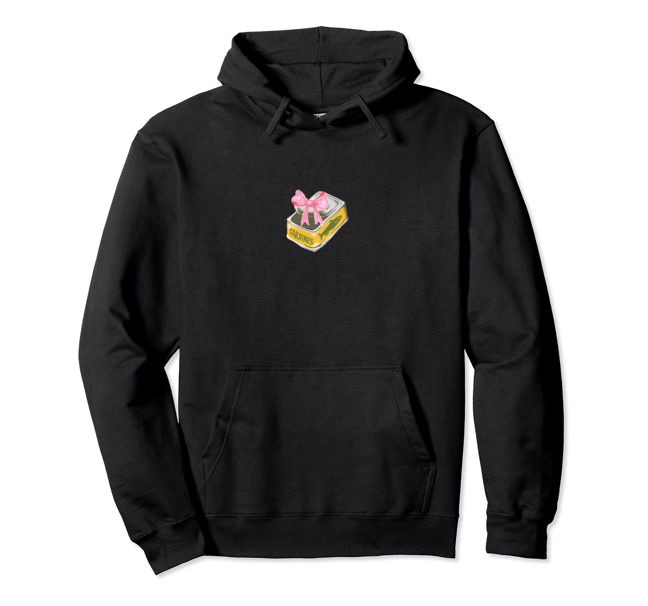 Tinned Fish Coquette Bow Tinned Sardines Hoodie - Novelty Apparel Unisex - T-Shirt, Sweatshirt, Hoodie