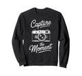 Capture Moment Camera Sweatshirt - Fun Novelty Design for Adults - T-Shirt, Sweatshirt, Hoodie