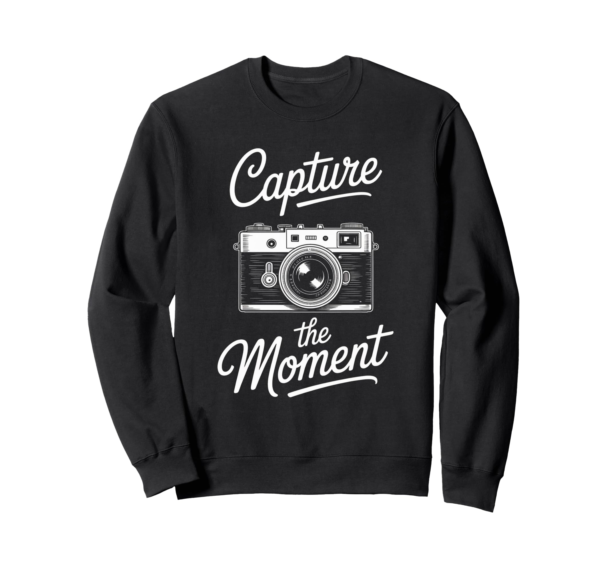 Capture Moment Camera Sweatshirt - Fun Novelty Design for Adults - T-Shirt, Sweatshirt, Hoodie