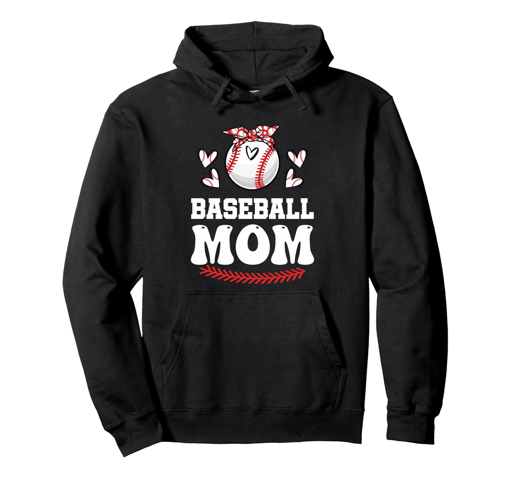Baseball Mom Mama Baseball Mothers Day Hoodie - Trendy Graphic Unisex - T-Shirt, Sweatshirt, Hoodie