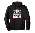 Baseball Mom Mama Baseball Mothers Day Hoodie - Trendy Graphic Unisex - T-Shirt, Sweatshirt, Hoodie
