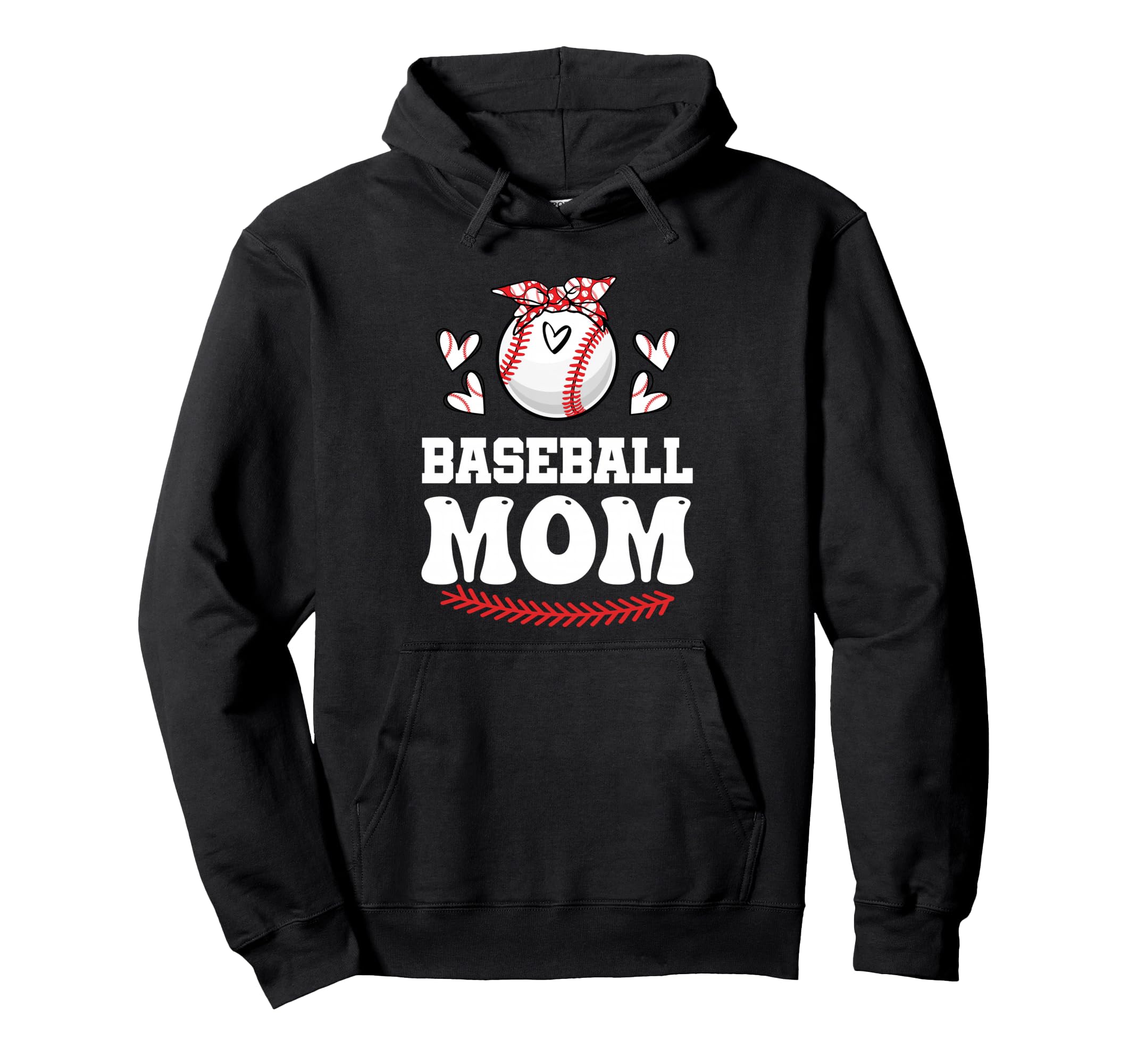 Baseball Mom Mama Baseball Mothers Day Hoodie - Trendy Graphic Unisex - T-Shirt, Sweatshirt, Hoodie