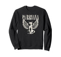 Purrvana Funny Cat Parody 90S Grunge Sweatshirt - Trendy Graphic Men Women - T-Shirt, Sweatshirt, Hoodie