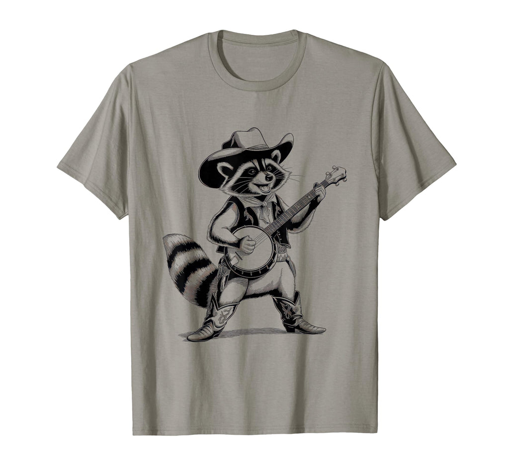 Raccoon 90S Country Music Western T-Shirt - Fun Novelty Design Unisex - T-Shirt, Sweatshirt, Hoodie