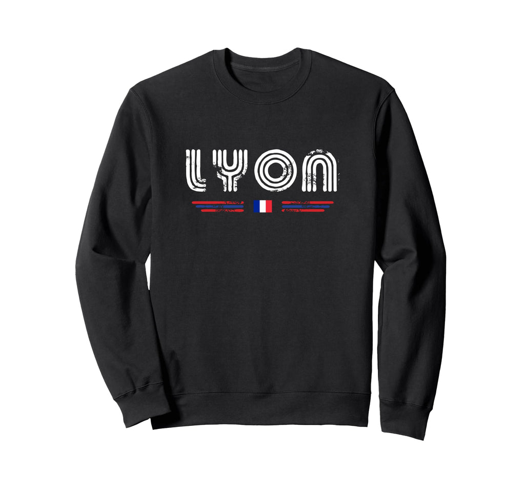 Lyon France 70S 80S Type Sweatshirt - Fun Novelty Design Men Women - T-Shirt, Sweatshirt, Hoodie