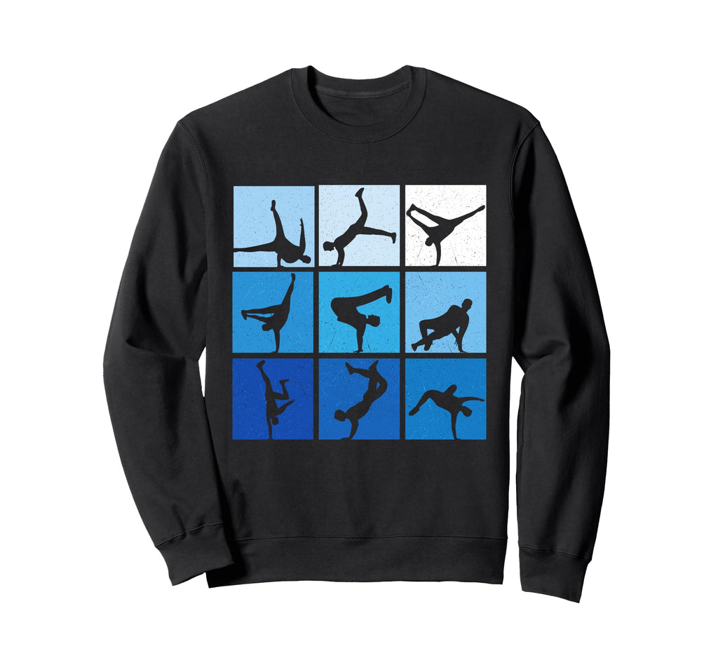 Break Dance Poses 80S 90S Old School Sweatshirt - Novelty Apparel Unisex - T-Shirt, Sweatshirt, Hoodie