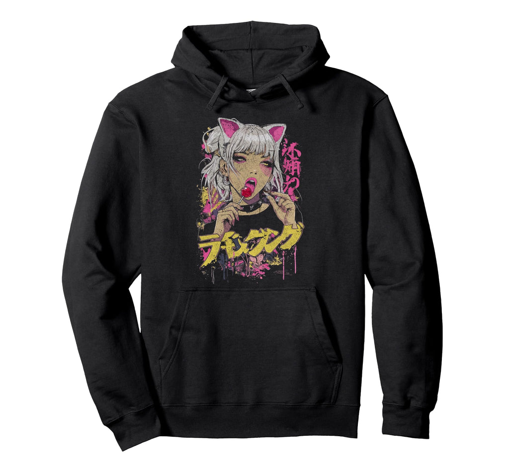 Japanese Streetwear Anime Lolly Hoodie - Novelty Apparel Men Women - T-Shirt, Sweatshirt, Hoodie