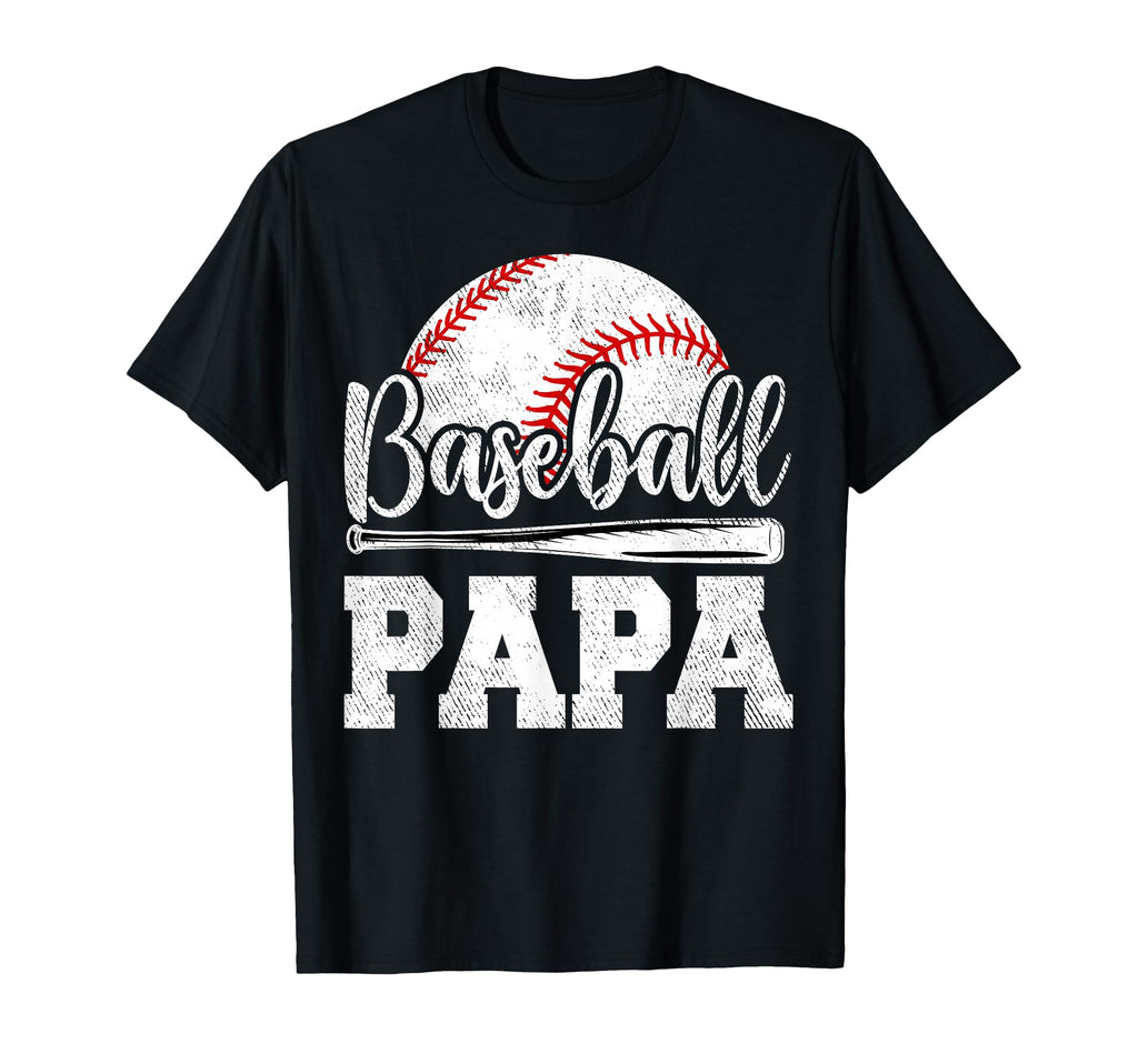 Baseball Papa Baseball Player Game T-Shirt - Casual Everyday Wear Unisex - T-Shirt, Sweatshirt, Hoodie