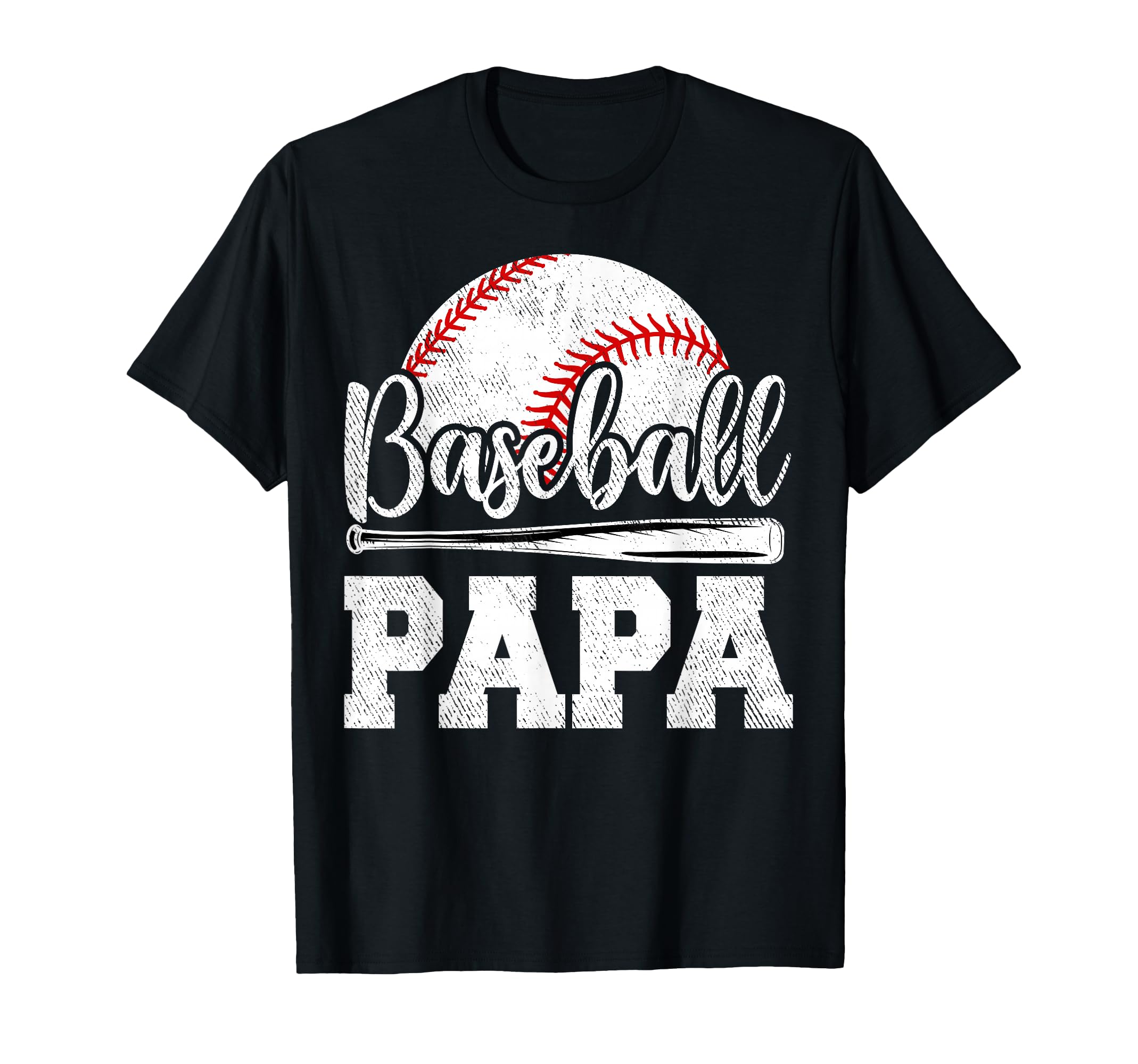 Baseball Papa Baseball Player Game T-Shirt - Casual Everyday Wear Unisex - T-Shirt, Sweatshirt, Hoodie