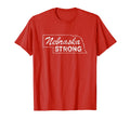 Nebraska Strong Distressed T-Shirt - Fun Novelty Design Unisex - T-Shirt, Sweatshirt, Hoodie