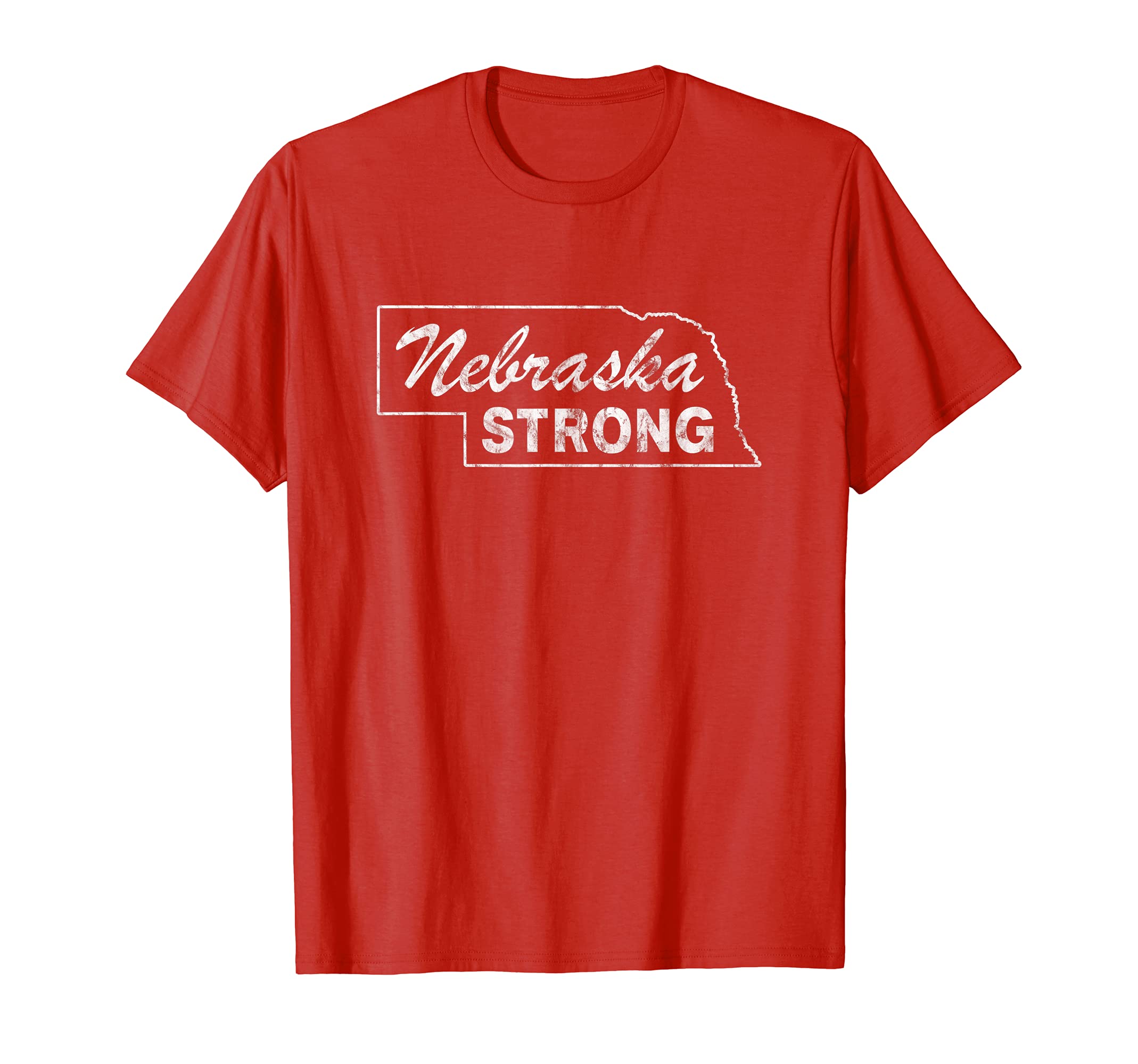Nebraska Strong Distressed T-Shirt - Fun Novelty Design Unisex - T-Shirt, Sweatshirt, Hoodie