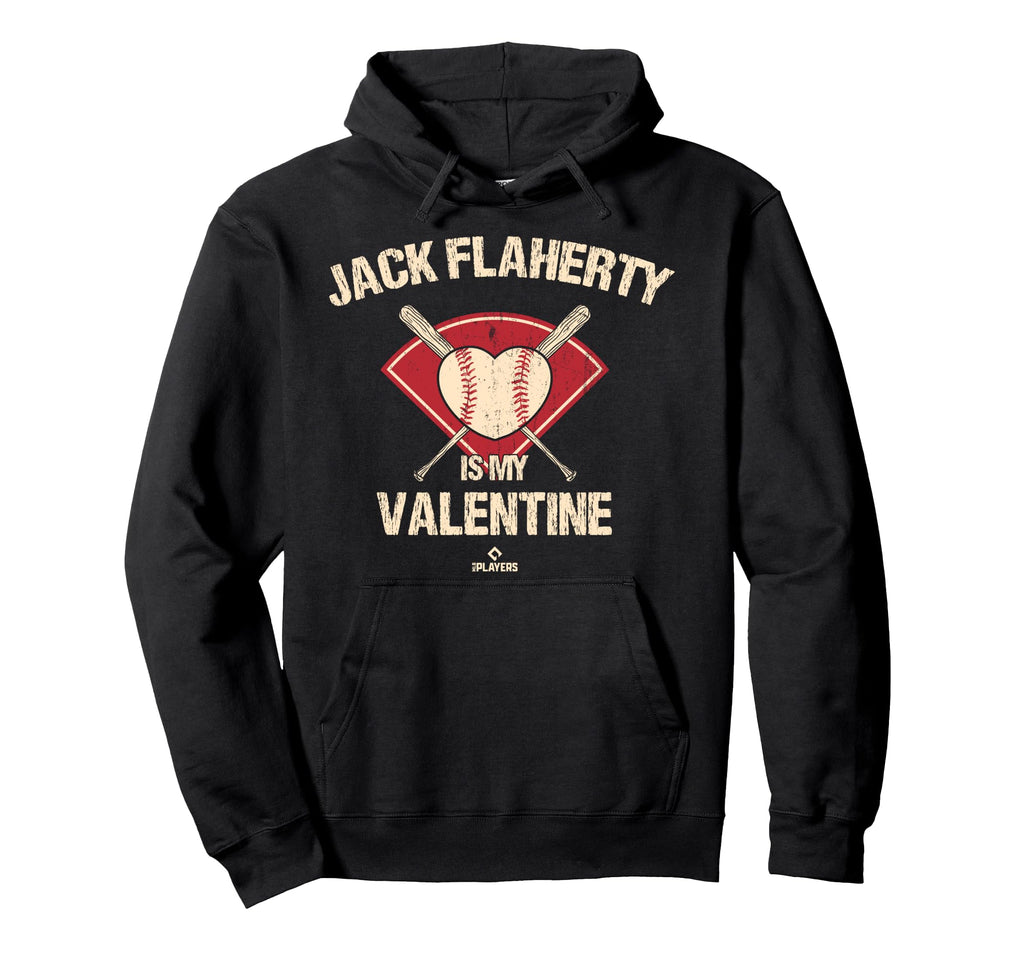 Jack Flaherty Is My Valentine St Hoodie - Minimalist Print for Adults - T-Shirt, Sweatshirt, Hoodie