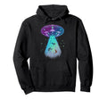 Alien Abduction Aesthetic Vaporwave Hoodie - Minimalist Print for Adults - T-Shirt, Sweatshirt, Hoodie