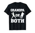 Grandpa Both Funny Baseball Hockey T-Shirt - Graphic Print Men Women - T-Shirt, Sweatshirt, Hoodie