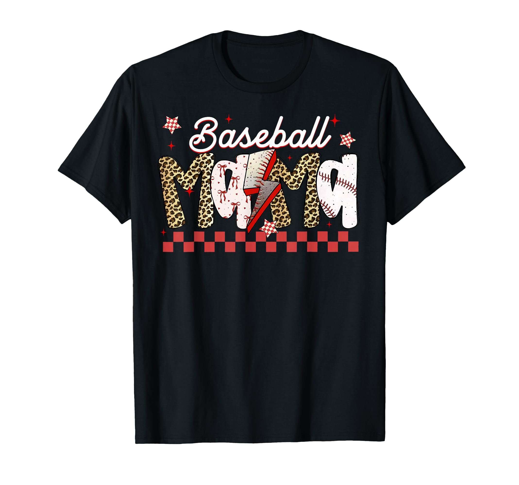 Preppy Baseball Mama Baseball Mom T-Shirt - Trendy Graphic Men Women - T-Shirt, Sweatshirt, Hoodie