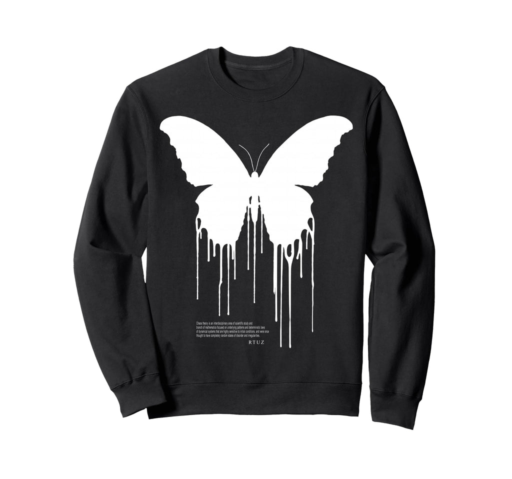 Y2K Streetwear Butterfly Sweatshirt - Minimalist Print for Adults - T-Shirt, Sweatshirt, Hoodie