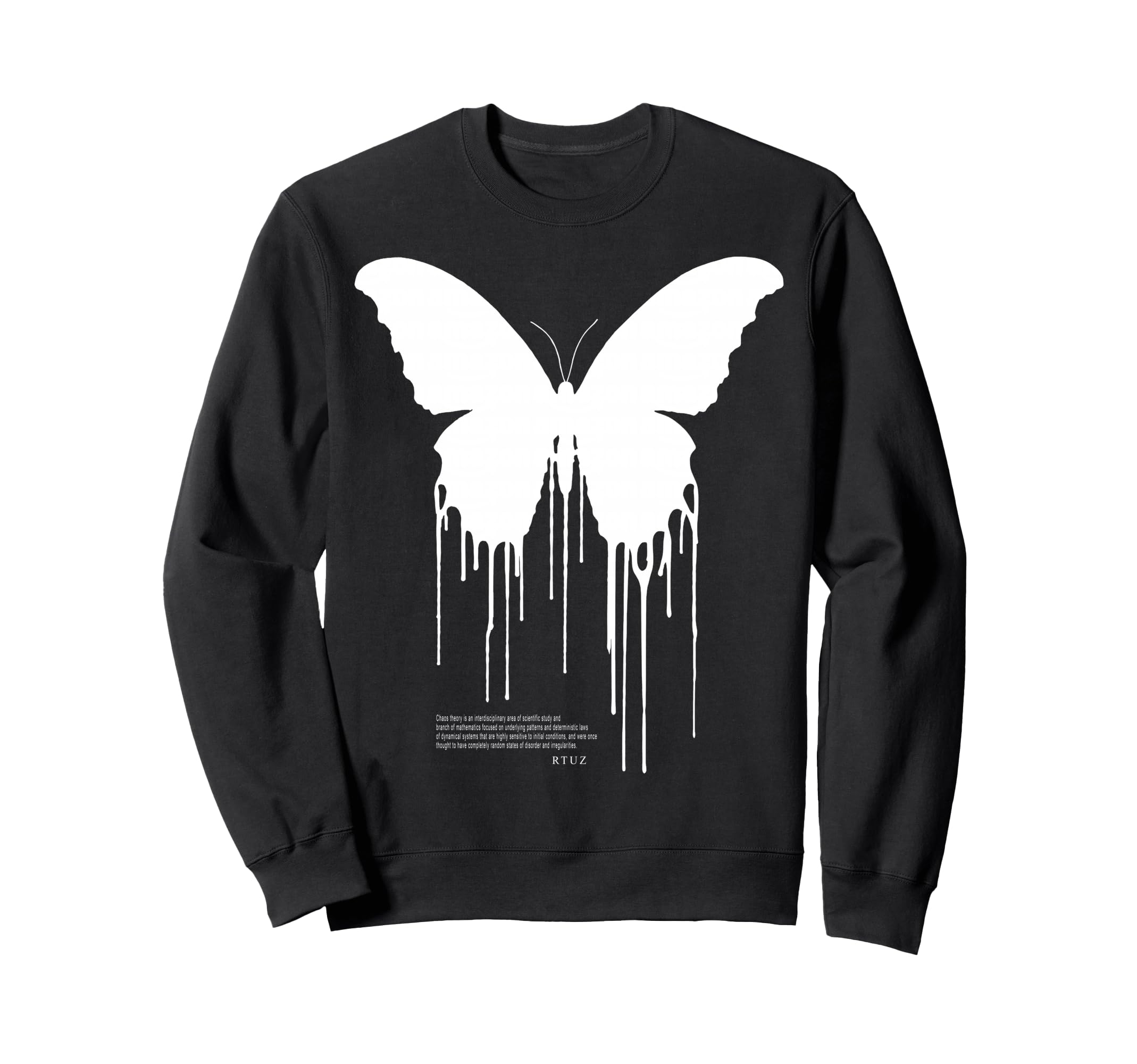 Y2K Streetwear Butterfly Sweatshirt - Minimalist Print for Adults - T-Shirt, Sweatshirt, Hoodie