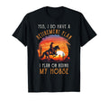 Retirement Plan Riding Horses Cowboy T-Shirt - Trendy Graphic Men Women - T-Shirt, Sweatshirt, Hoodie