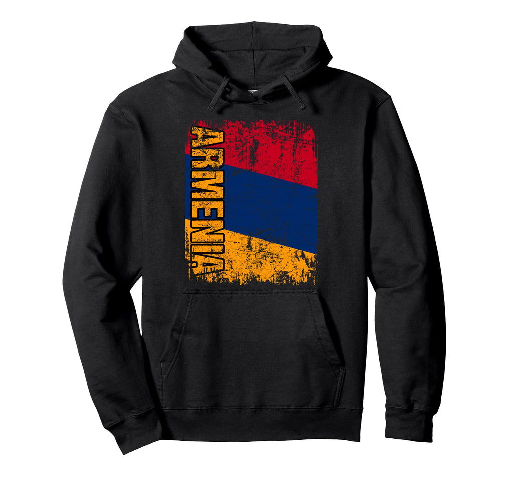 Armenia Flag Flag Distressed Armenia Hoodie - Streetwear Style Men Women - T-Shirt, Sweatshirt, Hoodie
