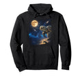 Howling Sea Turtle Full Moon Starry Hoodie - Minimalist Print for Adults - T-Shirt, Sweatshirt, Hoodie