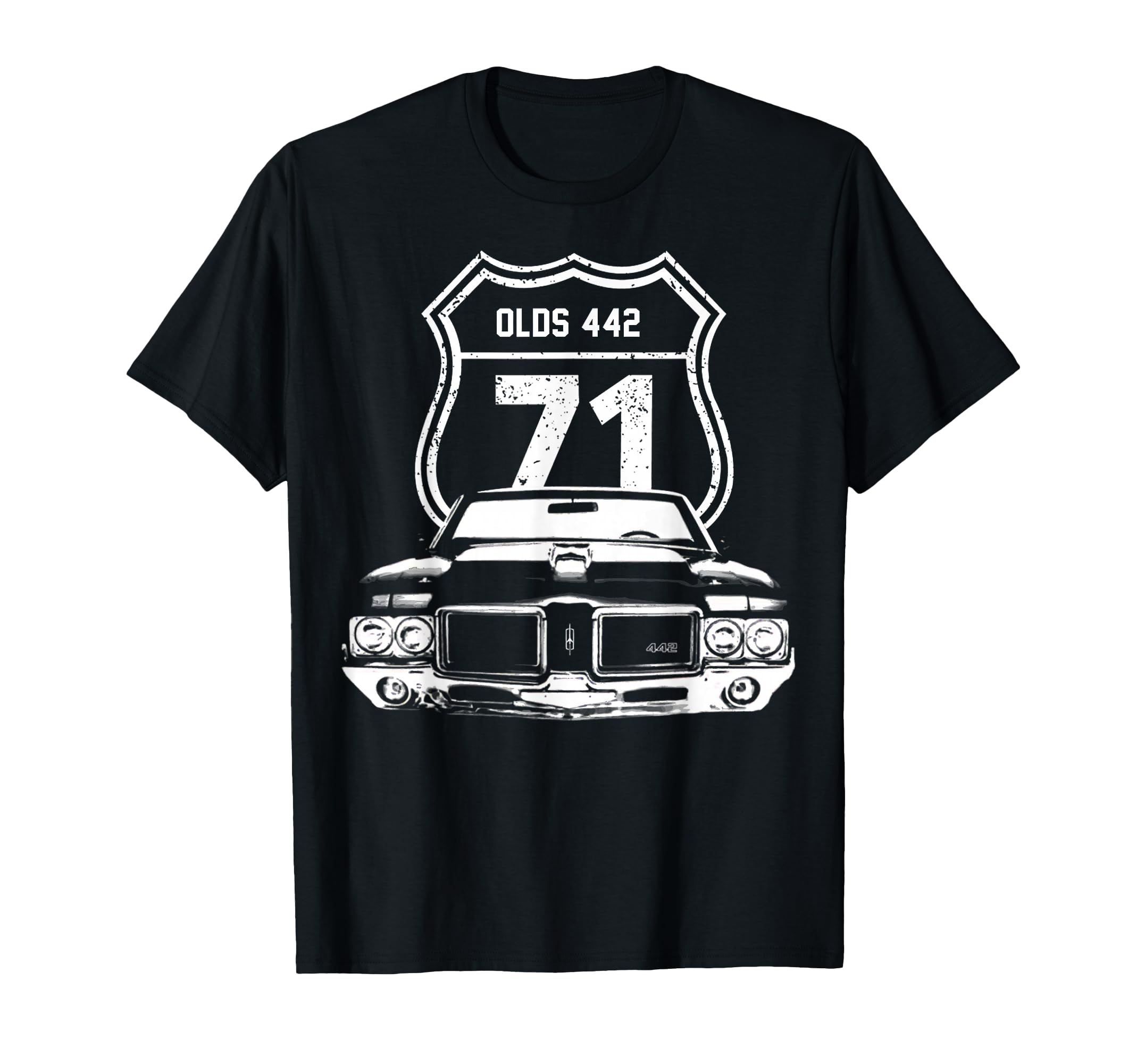 1971 71 Olds 442 Muscle Car T-Shirt - Aesthetic Graphic Men Women - T-Shirt, Sweatshirt, Hoodie