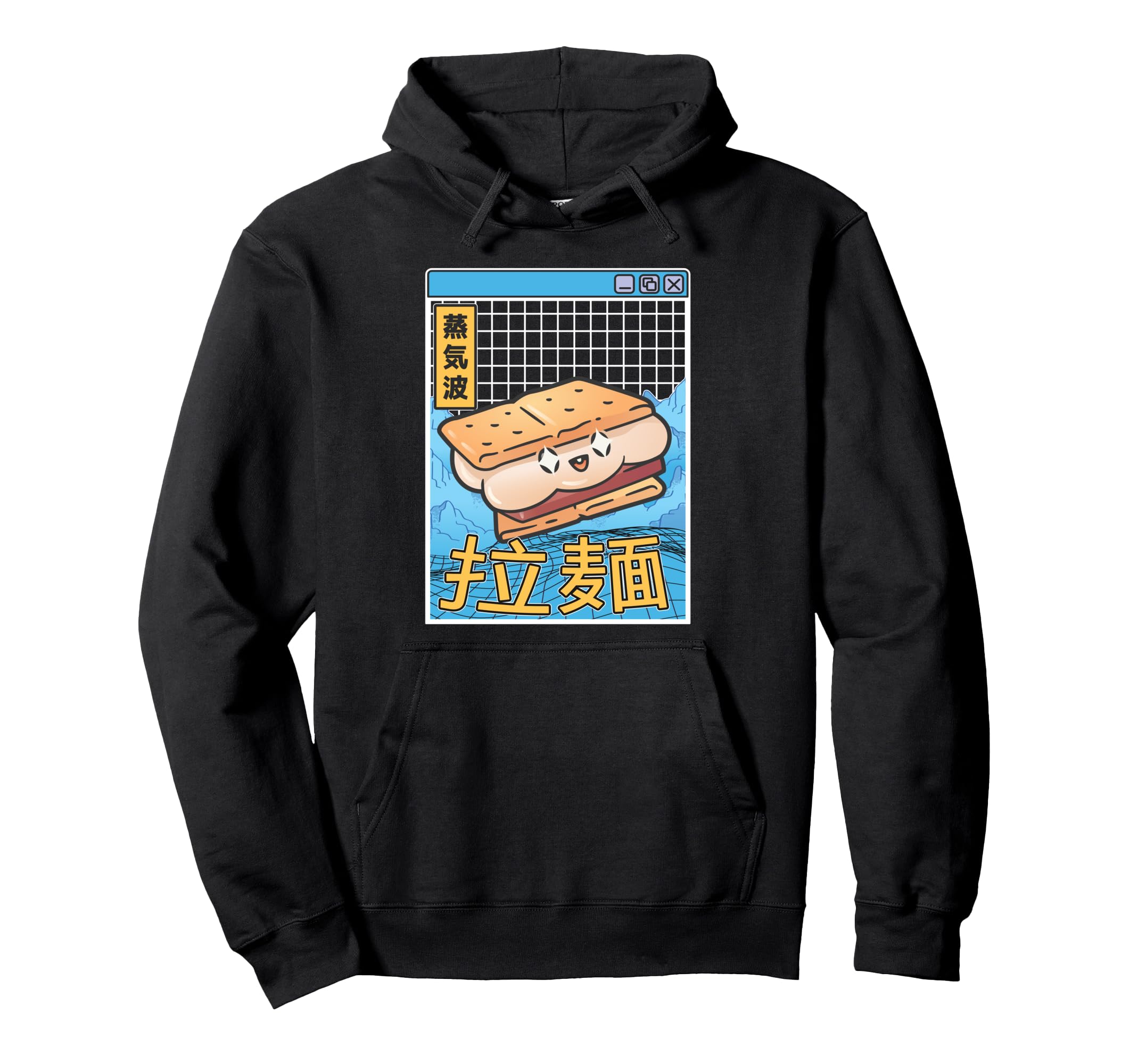Happy Smore Digital Japan 80S Otaku Hoodie - Custom Art Print Men Women - T-Shirt, Sweatshirt, Hoodie