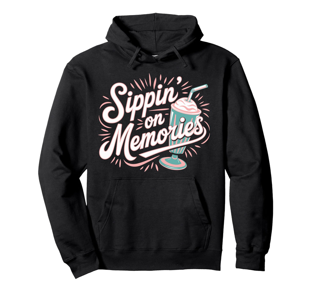 Fast Food Nostalgia Diner Fries Shakes Hoodie - Graphic Print Unisex - T-Shirt, Sweatshirt, Hoodie
