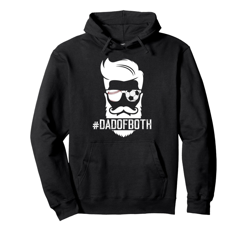 Dad Both Baseball Soccer Dad Ballers Hoodie - Streetwear Style for Adults - T-Shirt, Sweatshirt, Hoodie