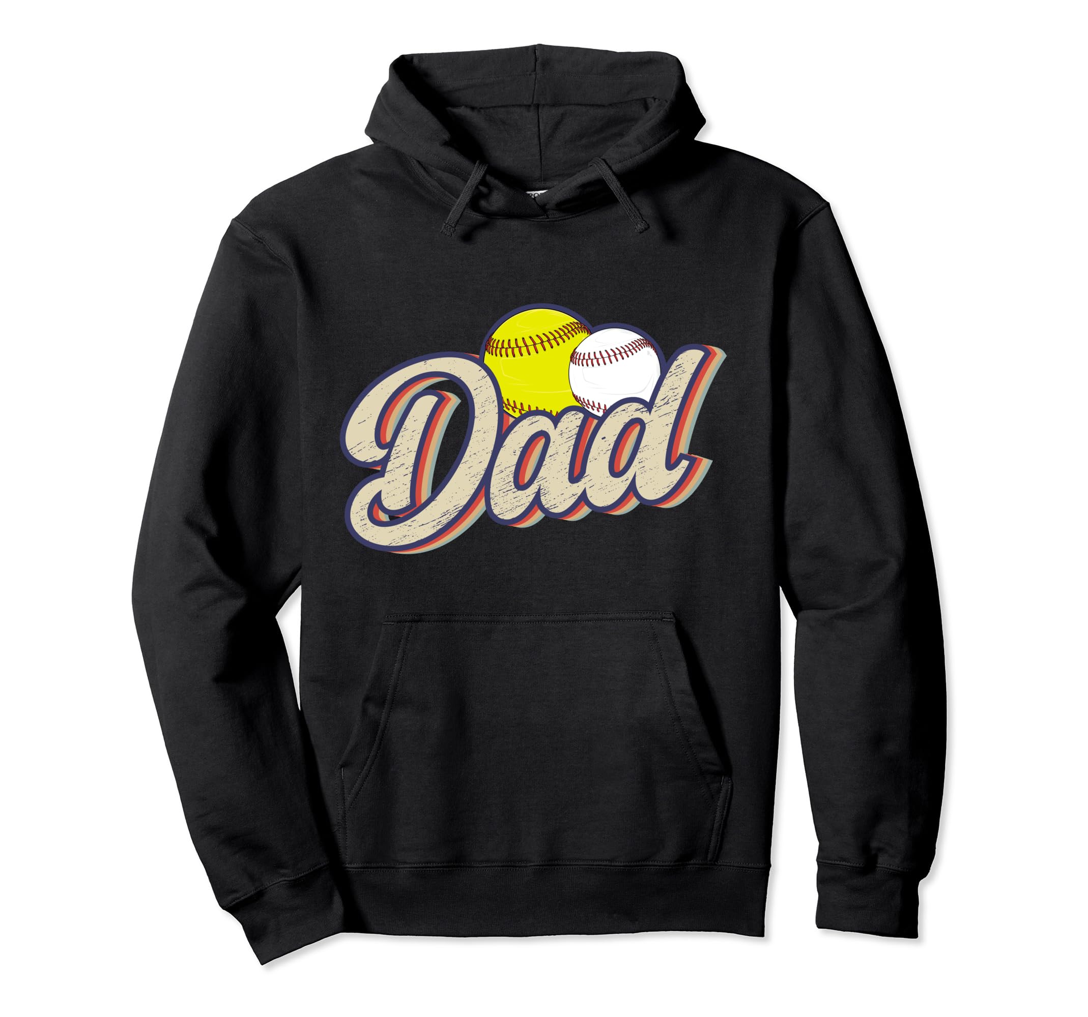 Dad Baseball Softball Dad Ballers Hoodie - Trendy Graphic Men Women - T-Shirt, Sweatshirt, Hoodie