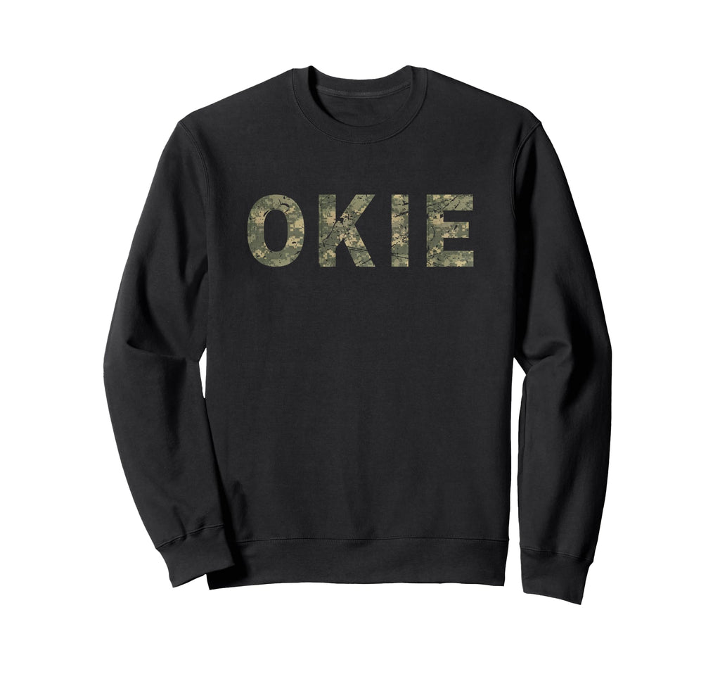 Oklahoma Digital Camo Okie Distressed Sweatshirt - Graphic Print Unisex - T-Shirt, Sweatshirt, Hoodie