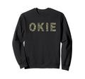 Oklahoma Digital Camo Okie Distressed Sweatshirt - Graphic Print Unisex - T-Shirt, Sweatshirt, Hoodie