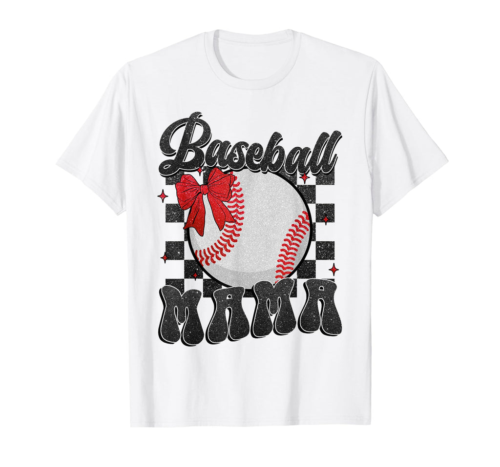 Baseball Mom Coquette Bow Mothers Day T-Shirt - Streetwear Style Unisex - T-Shirt, Sweatshirt, Hoodie