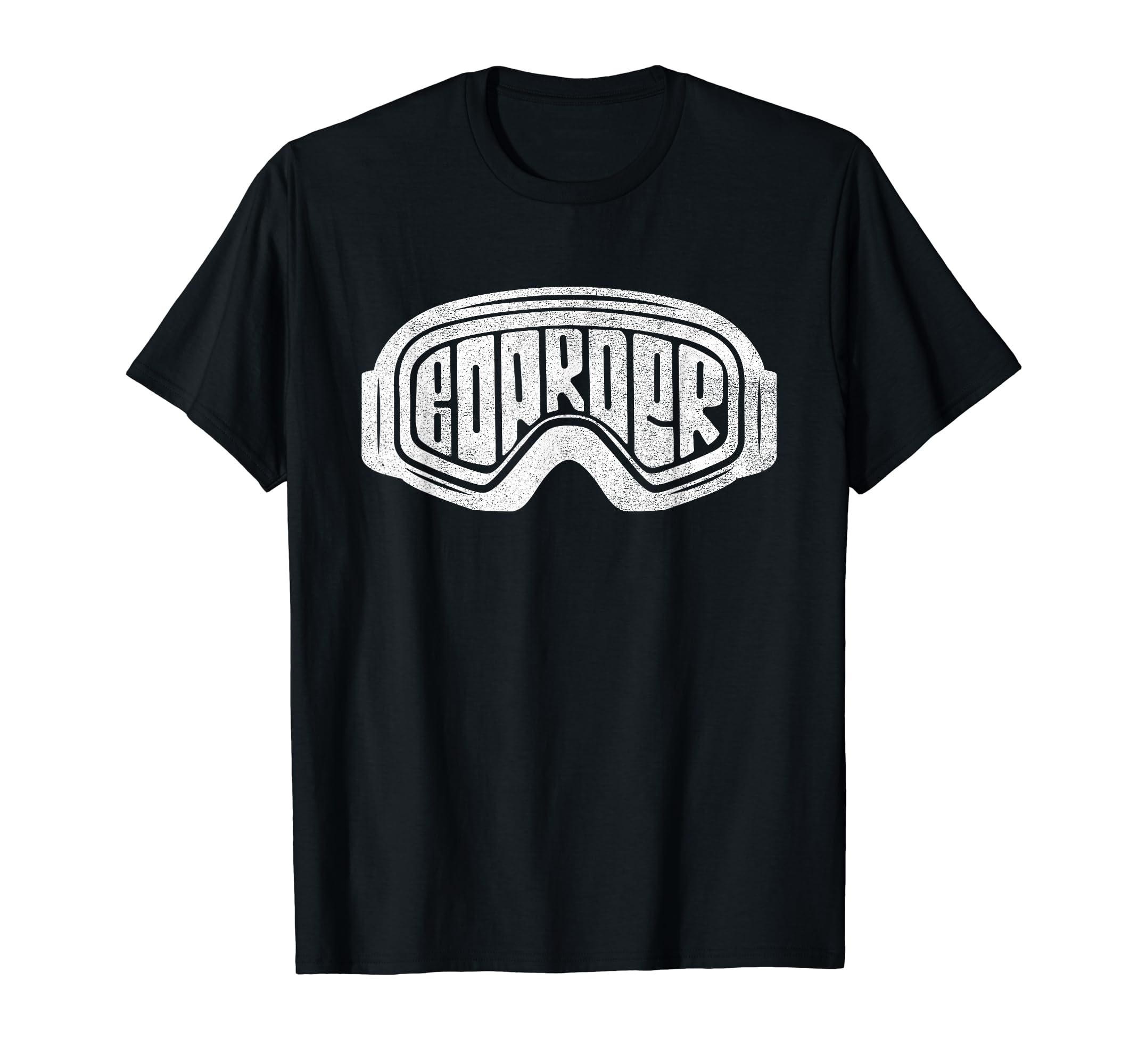 Boarder Snowboard Distressed T-Shirt - Minimalist Print for Adults - T-Shirt, Sweatshirt, Hoodie