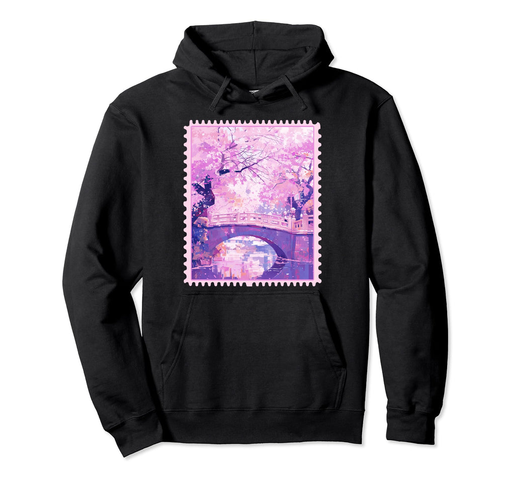 Anime Japanese Bridge Y2K Hoodie - Casual Everyday Wear for Adults - T-Shirt, Sweatshirt, Hoodie